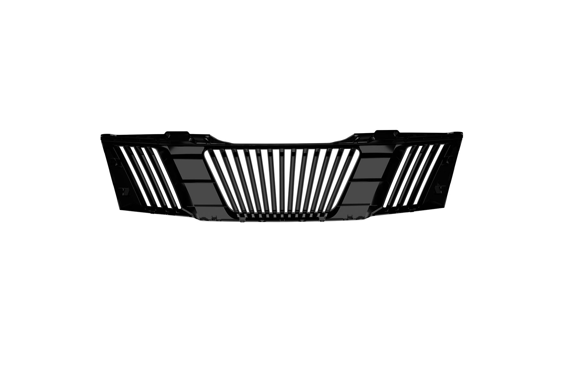 Premium ABS Gloss Black Vertical Grille for Nissan Frontier/Pathfinder 2005-2008 | Direct Fit & UV-Resistant