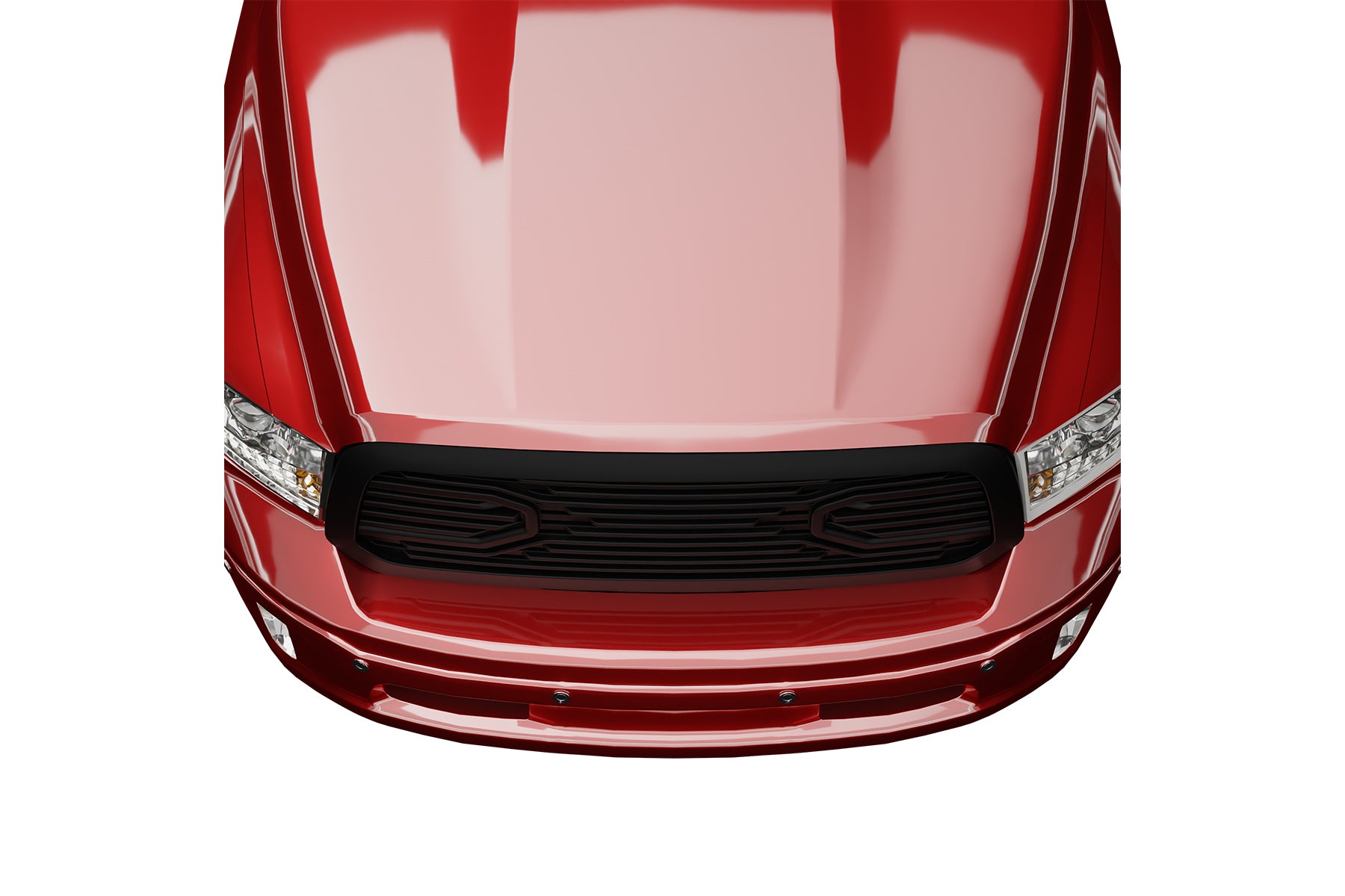 Premium ABS Matte Black Big Horn Style Grille for 2013-2018 Dodge Ram 1500 | Direct Fit & UV-Resistant