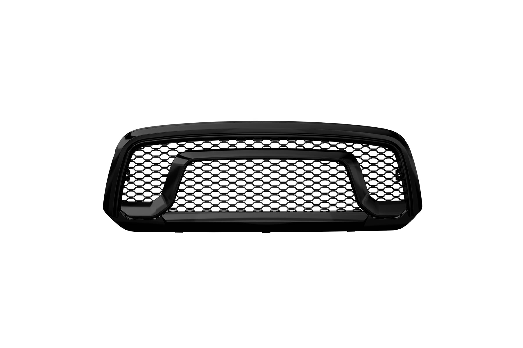 Premium ABS Gloss Black Rebel Style Honeycomb Mesh Grille for Ram 1500 2013-2022 Classic | Direct Fit & UV-Resistant