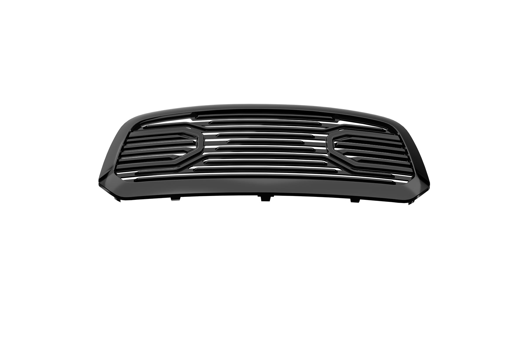 Premium ABS Gloss Black Big Horn Style Grille for 2013-2018 Dodge Ram 1500 | Direct Fit & UV-Resistant