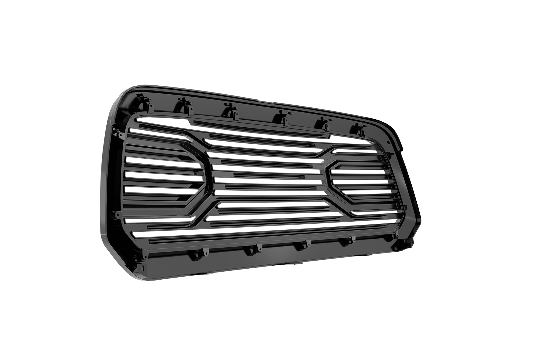 Premium ABS Gloss Black Big Horn Style Grille for 2013-2018 Dodge Ram 1500 | Direct Fit & UV-Resistant