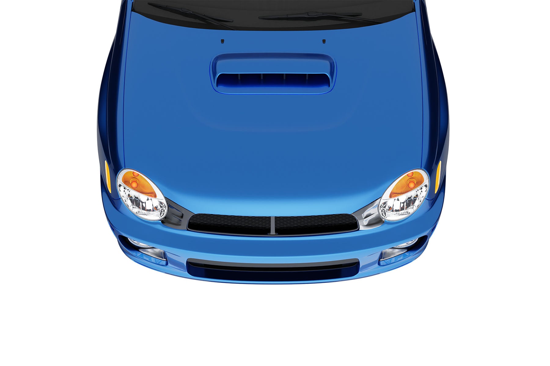 Premium Aluminum Gloss Black Mesh Grille for Subaru Impreza WRX 2002-2003 | Direct Fit & LED-Ready