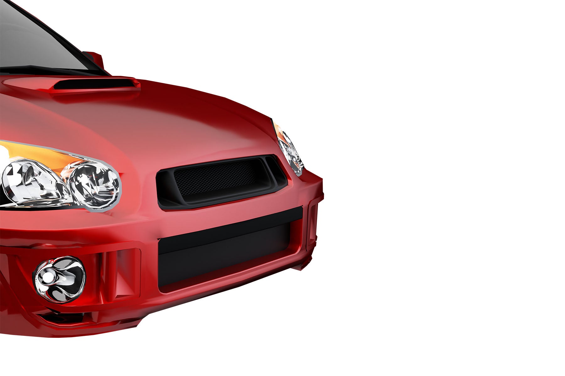 Premium Aluminum Matte Black Mesh Grille for Subaru Impreza 2004-2005 | Direct Fit & UV-Resistant