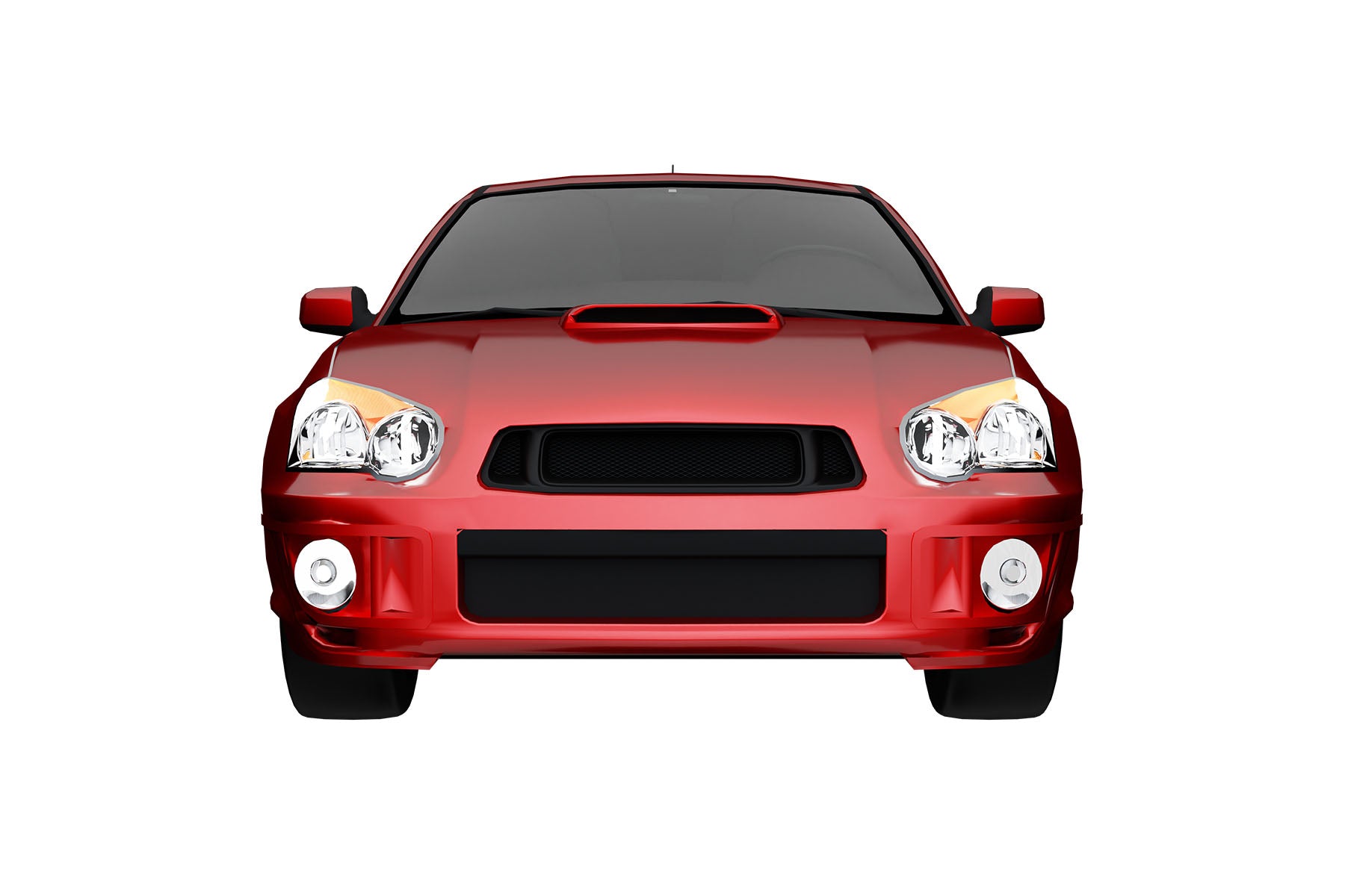 Premium Aluminum Matte Black Mesh Grille for Subaru Impreza 2004-2005 | Direct Fit & UV-Resistant