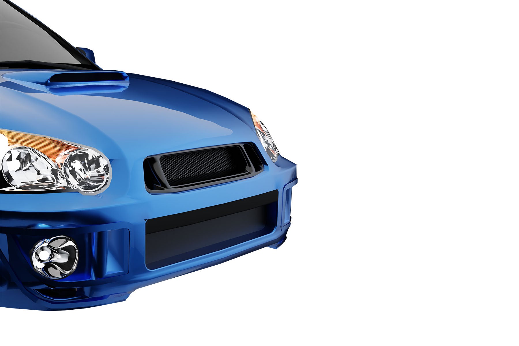 Premium Aluminum Gloss Black Sport Mesh Grille for Subaru Impreza 2004-2005 | Direct Fit & UV-Resistant