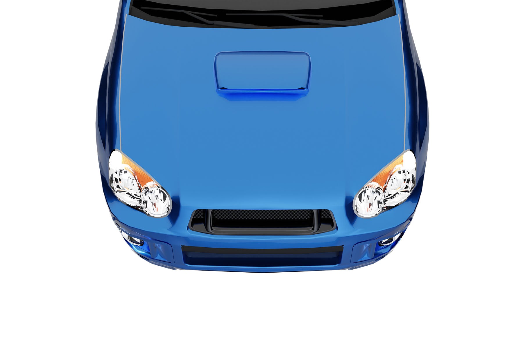 Premium Aluminum Gloss Black Sport Mesh Grille for Subaru Impreza 2004-2005 | Direct Fit & UV-Resistant