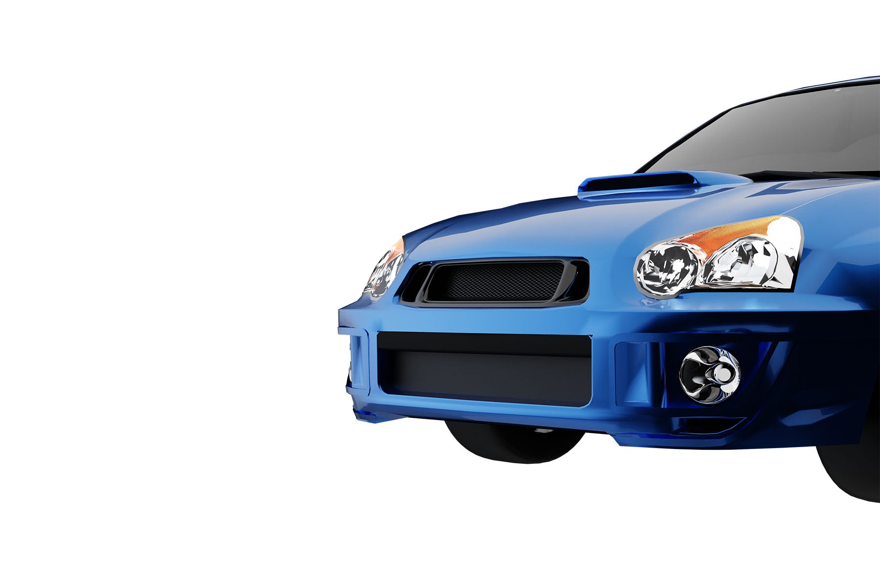 Premium Aluminum Gloss Black Sport Mesh Grille for Subaru Impreza 2004-2005 | Direct Fit & UV-Resistant