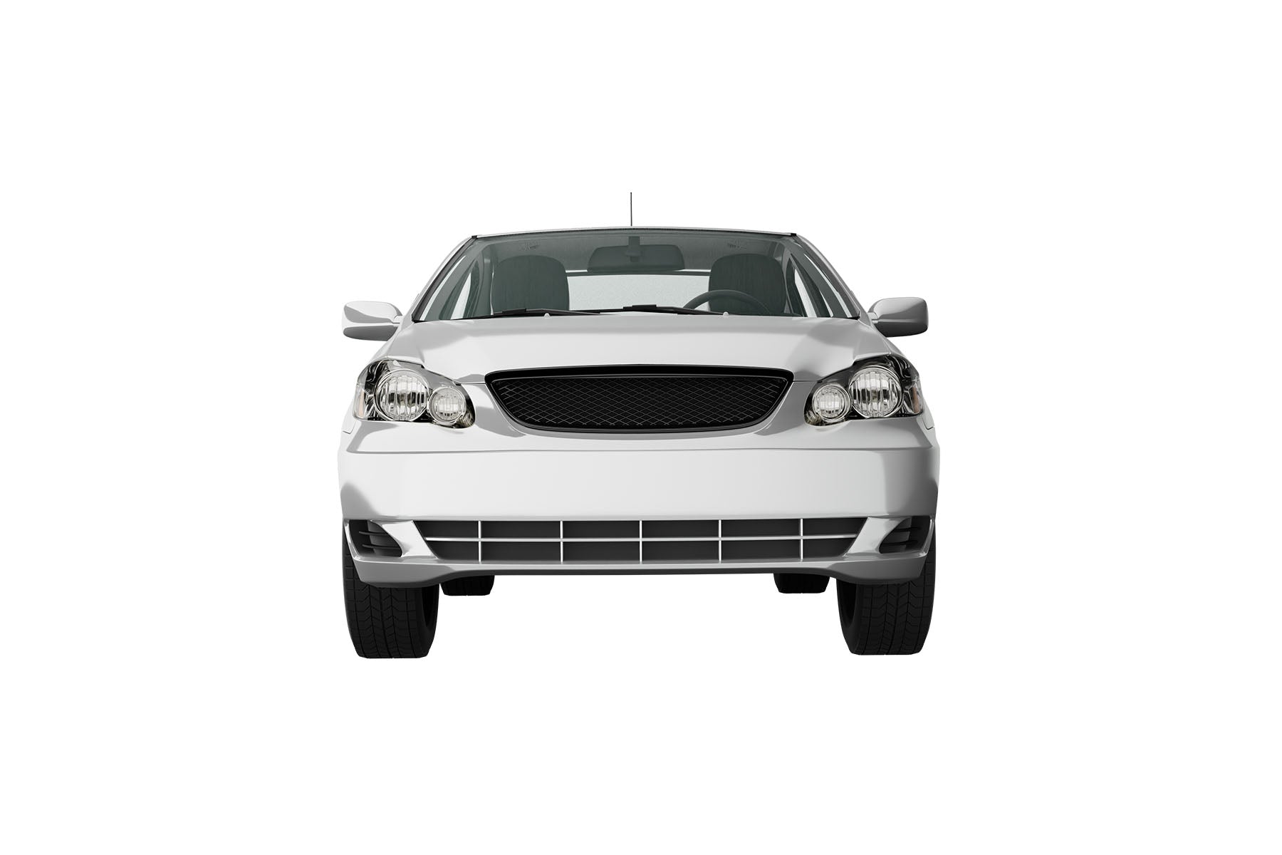 Premium ABS Glossy Black T-R Mesh Grille for Toyota Corolla 2003-2004 | Direct Fit & UV-Resistant
