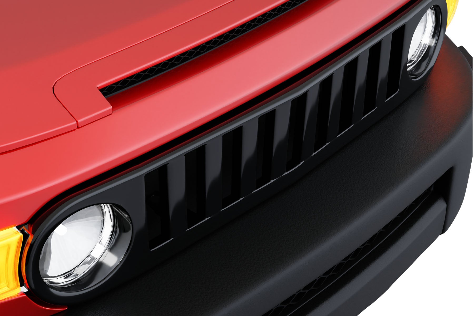 Premium ABS Gloss Black Vertical Grille for Toyota FJ Cruiser 2007-2014 | Direct Fit & UV-Resistant
