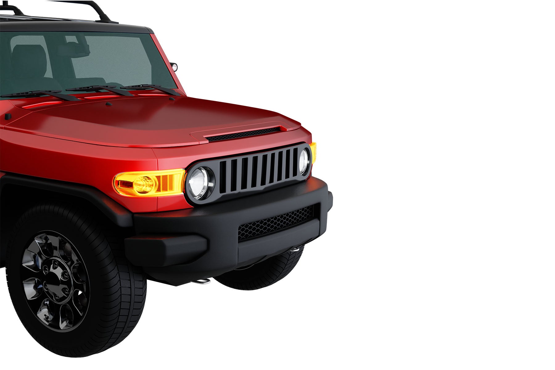 Premium ABS Gloss Black Vertical Grille for Toyota FJ Cruiser 2007-2014 | Direct Fit & UV-Resistant