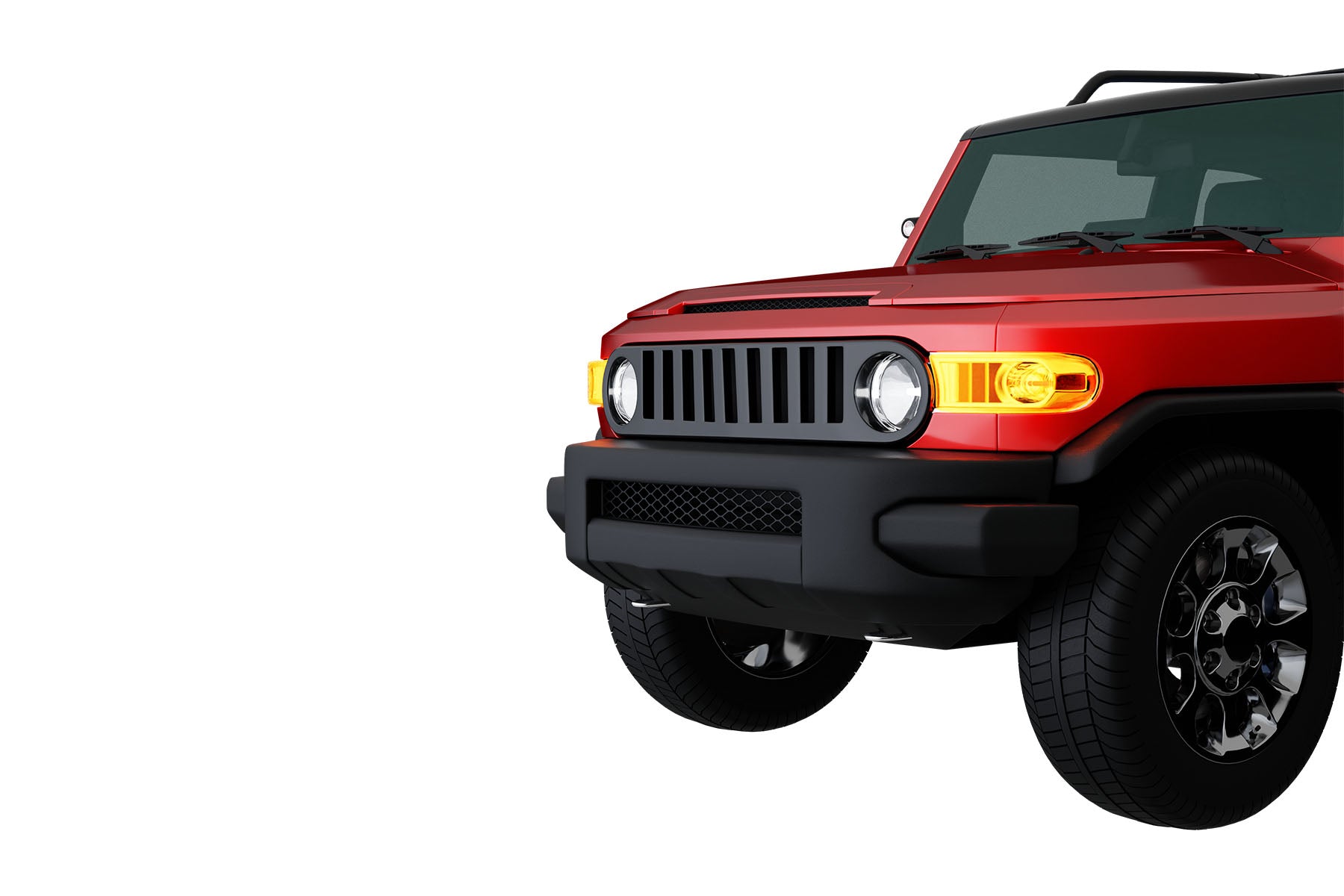 Premium ABS Gloss Black Vertical Grille for Toyota FJ Cruiser 2007-2014 | Direct Fit & UV-Resistant