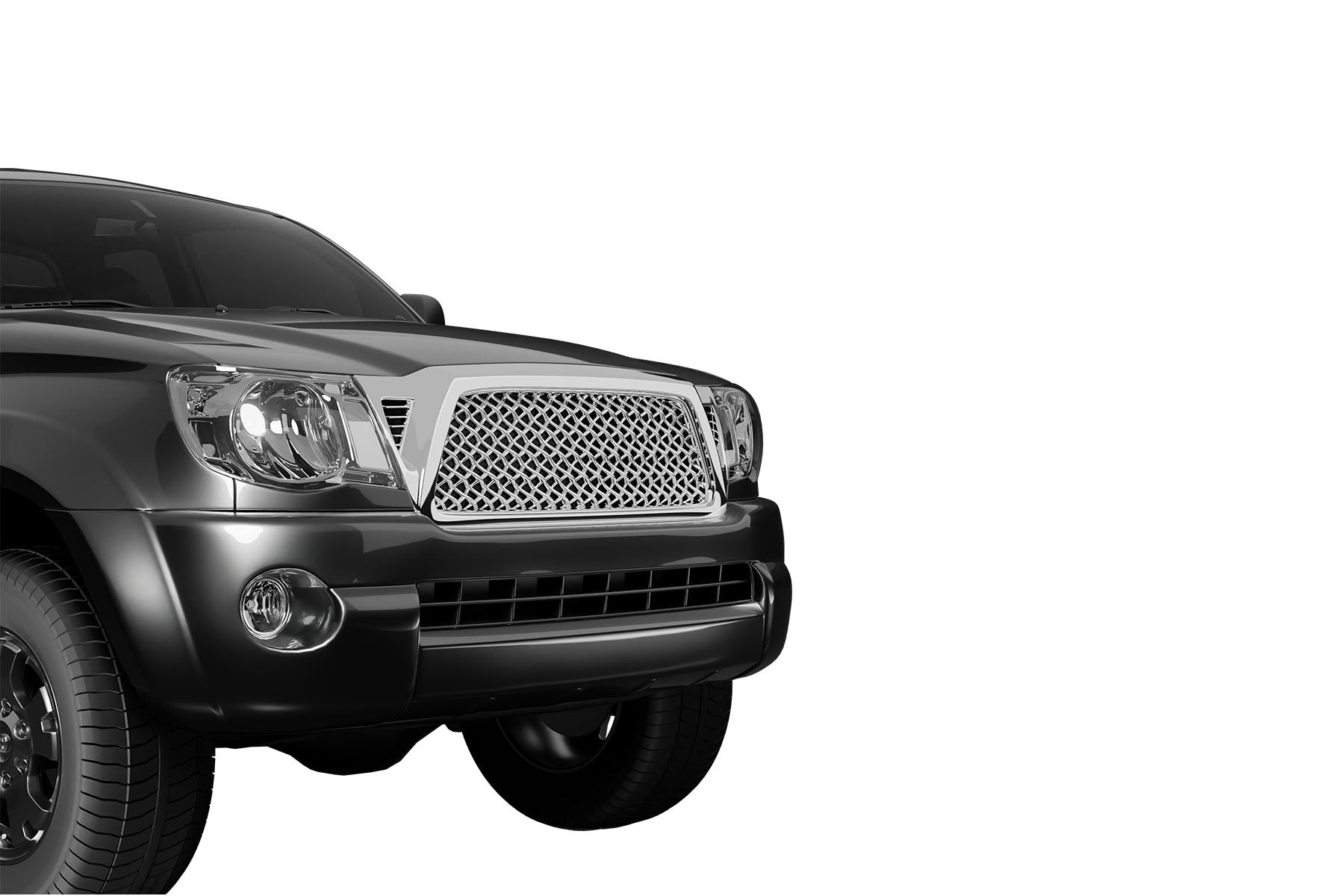 Premium ABS Chrome Dragon Mesh Grille for Toyota Tacoma 2005-2011 | Direct Fit & LED-Ready