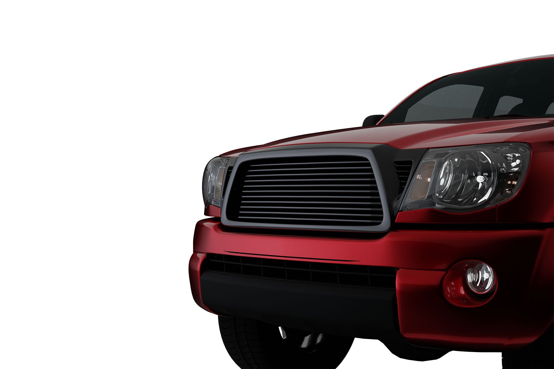 Premium ABS Gloss Black Horizontal Grille for Toyota Tacoma 2005-2011 | Direct Fit & UV-Resistant