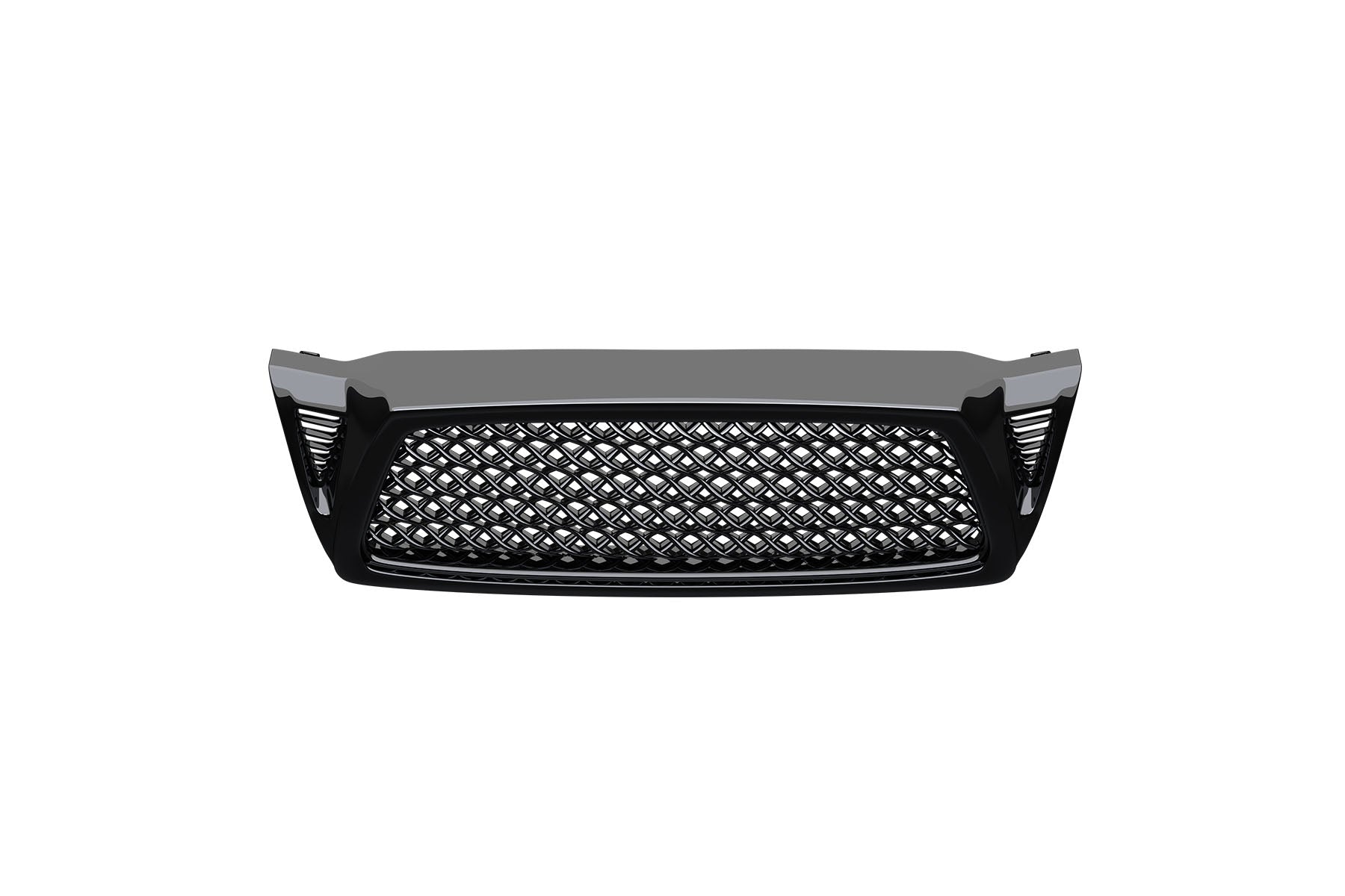 Premium ABS Glossy Black Mesh Grille for 2005-2011 Toyota Tacoma | Direct Fit & UV-Resistant