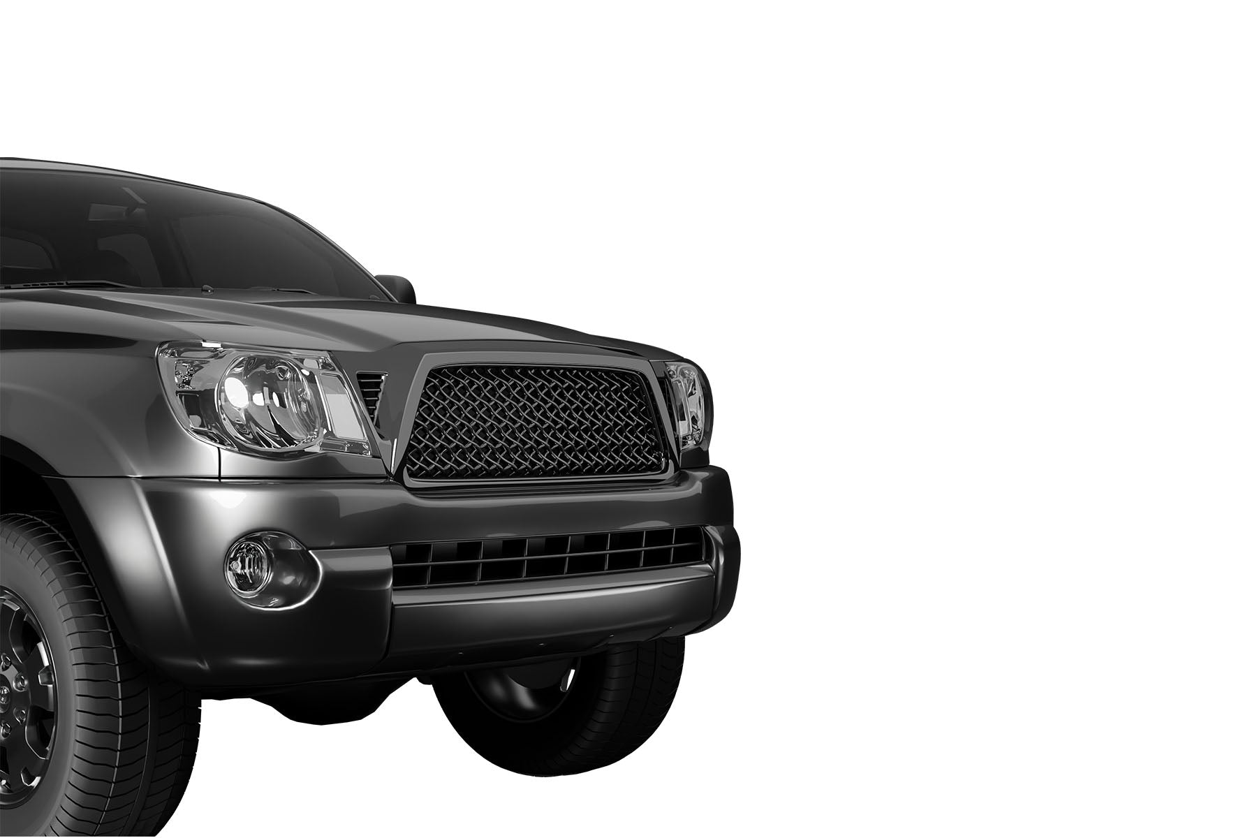 Premium ABS Glossy Black Mesh Grille for 2005-2011 Toyota Tacoma | Direct Fit & UV-Resistant