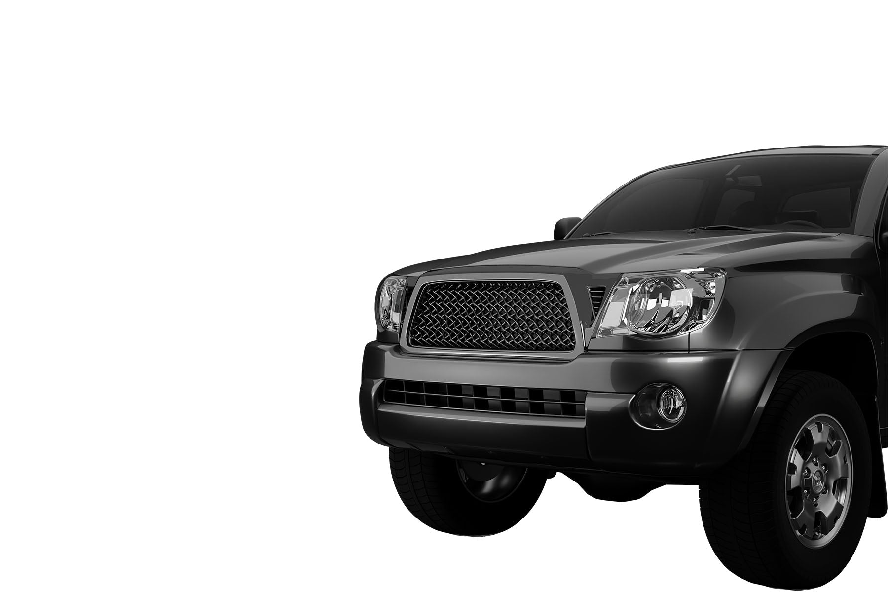 Premium ABS Glossy Black Mesh Grille for 2005-2011 Toyota Tacoma | Direct Fit & UV-Resistant