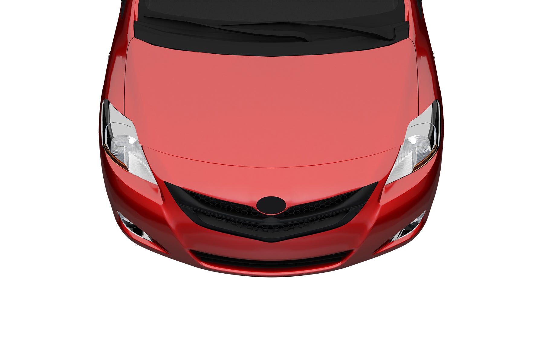 Premium ABS Matte Black Honeycomb Mesh Grille for Toyota Yaris 2007-2009 | Direct Fit & UV-Resistant
