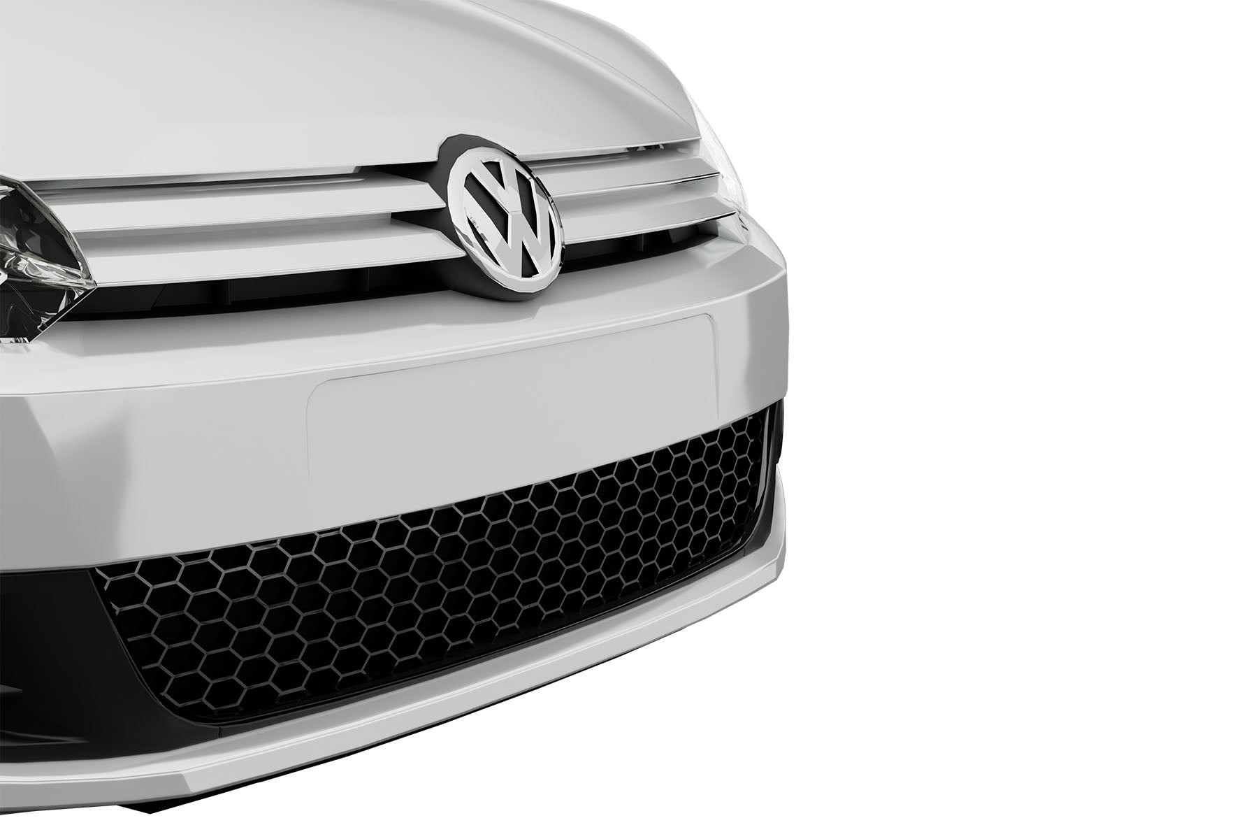 Premium ABS Glossy Black Honeycomb Mesh Grille for Volkswagen Golf 2010-2014 | Direct Fit & UV-Resistant
