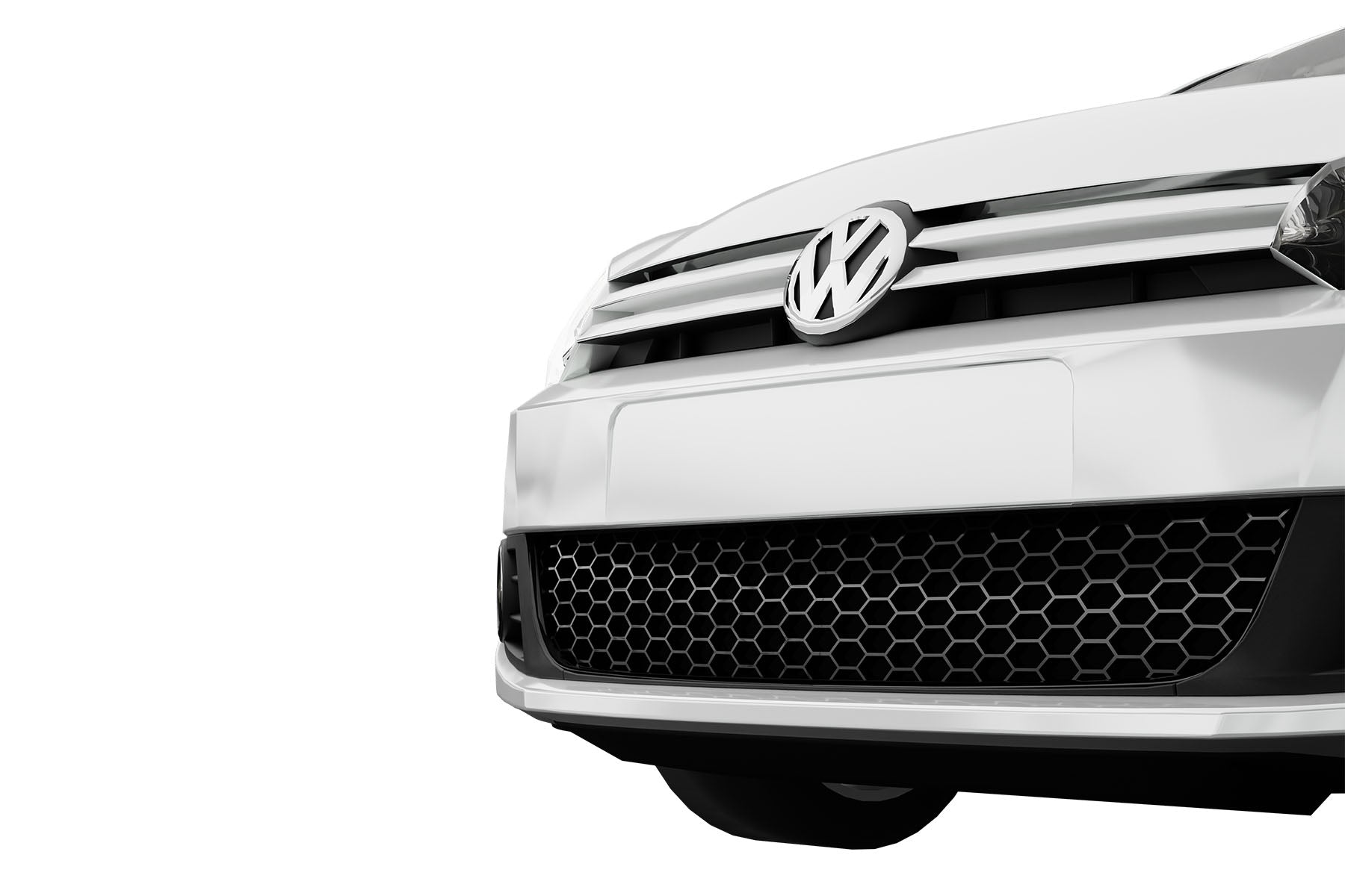 Premium ABS Glossy Black Honeycomb Mesh Grille for Volkswagen Golf 2010-2014 | Direct Fit & UV-Resistant