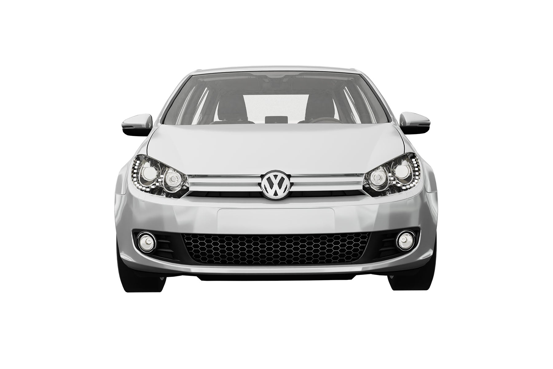 Premium ABS Glossy Black Honeycomb Mesh Grille for Volkswagen Golf 2010-2014 | Direct Fit & UV-Resistant