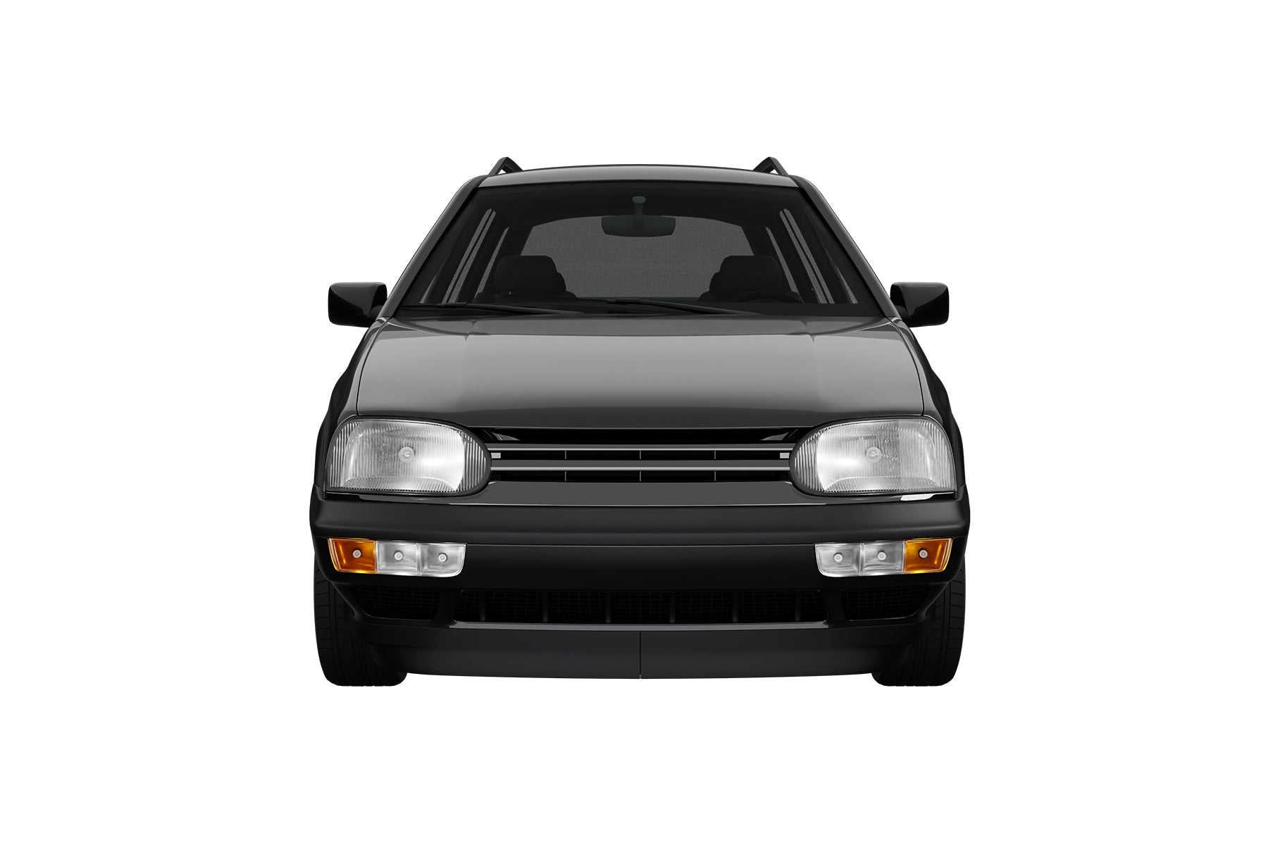Premium ABS Gloss Black Euro Sport Grille for 1993-1998 VW Golf/GTI & 1995-1999 Cabrio | Direct Fit & UV-Resistant
