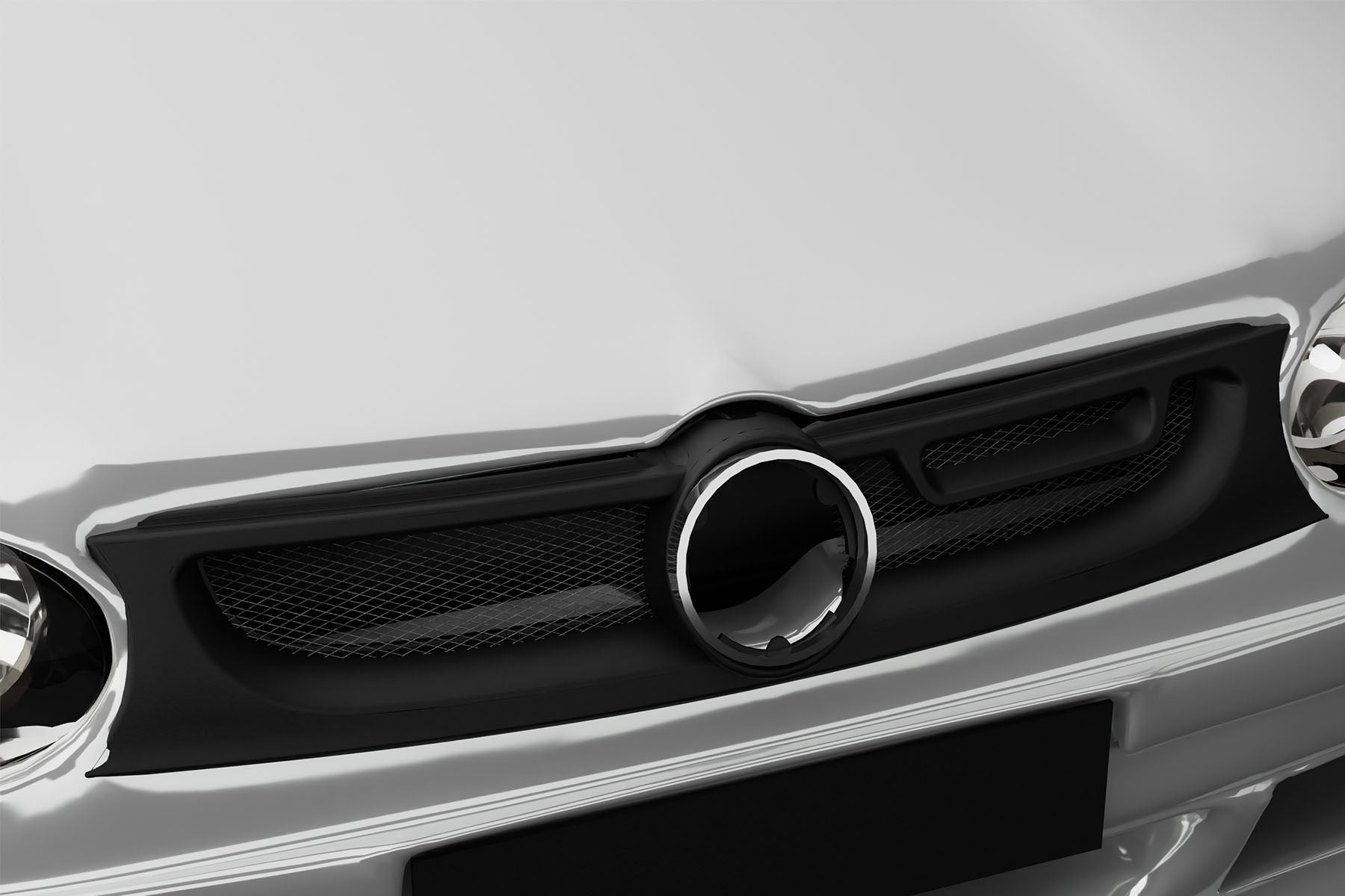Premium Aluminum Matte Black ABT-Style Mesh Grille for Volkswagen Golf / GTI / R32 MK4 1999-2006 | Direct Fit & UV-Resistant