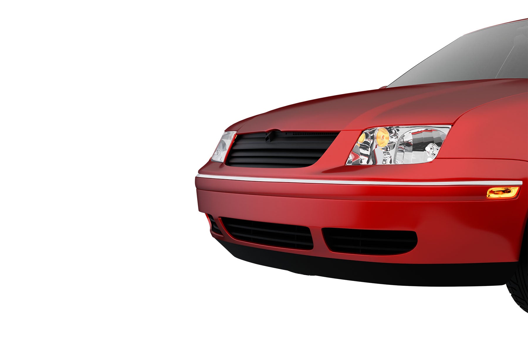 Premium ABS Matte Black Sport Mesh Grille for Volkswagen Jetta / Bora MK4 1999-2005 | Direct Fit & UV-Resistant