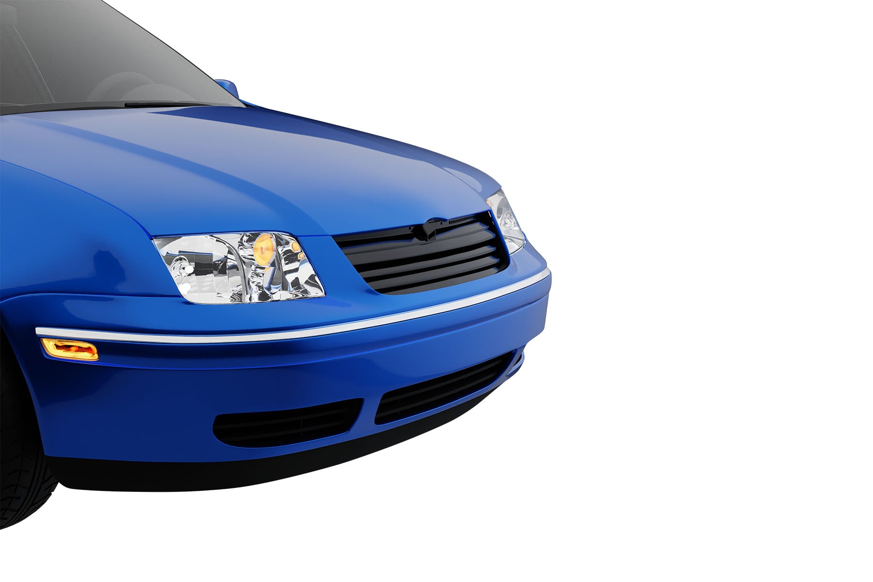 Premium ABS Gloss Black Sport Mesh Grille for Volkswagen Jetta 1999-2005 | Direct Fit & UV-Resistant