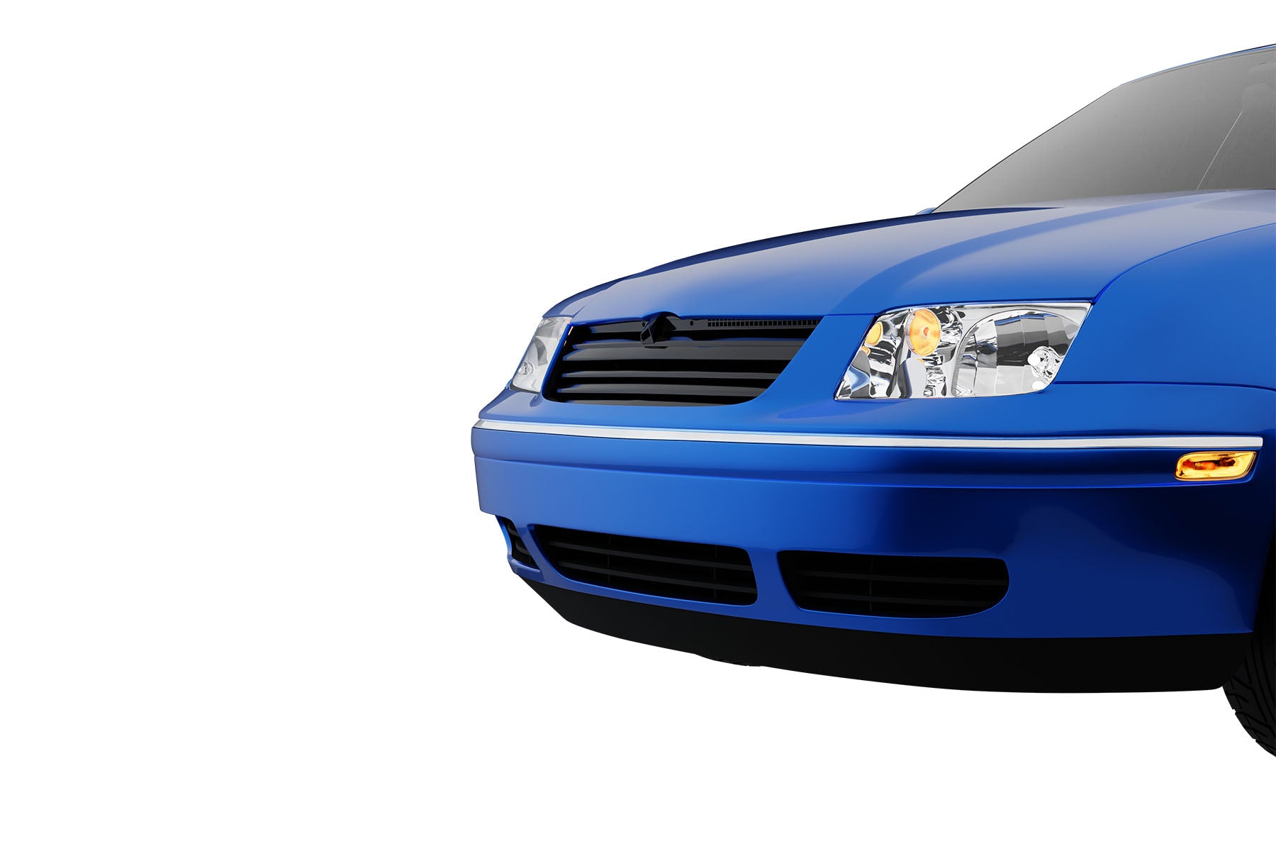 Premium ABS Gloss Black Sport Mesh Grille for Volkswagen Jetta 1999-2005 | Direct Fit & UV-Resistant