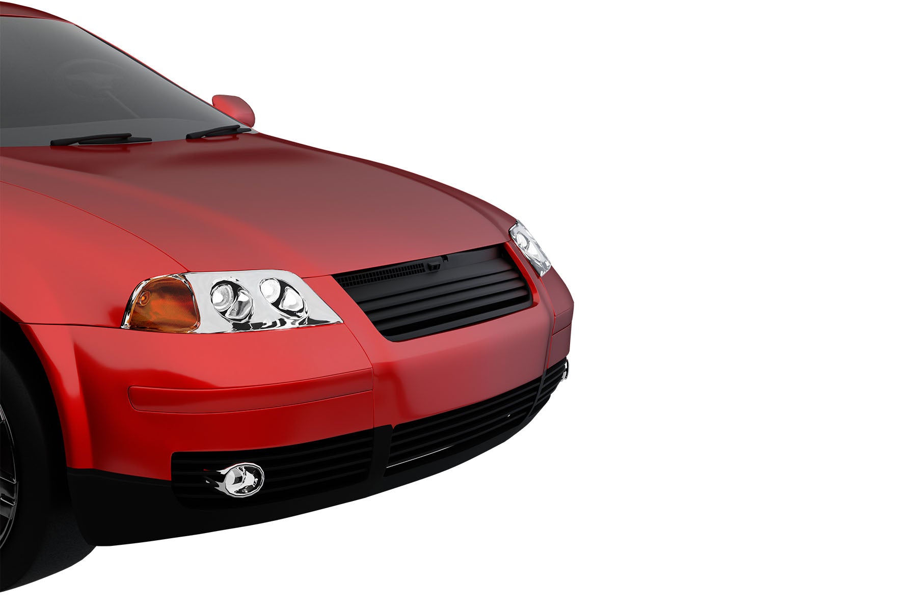 Premium ABS Matte Black Horizontal Grille for Volkswagen Passat 2001-2005 | Direct Fit & UV-Resistant