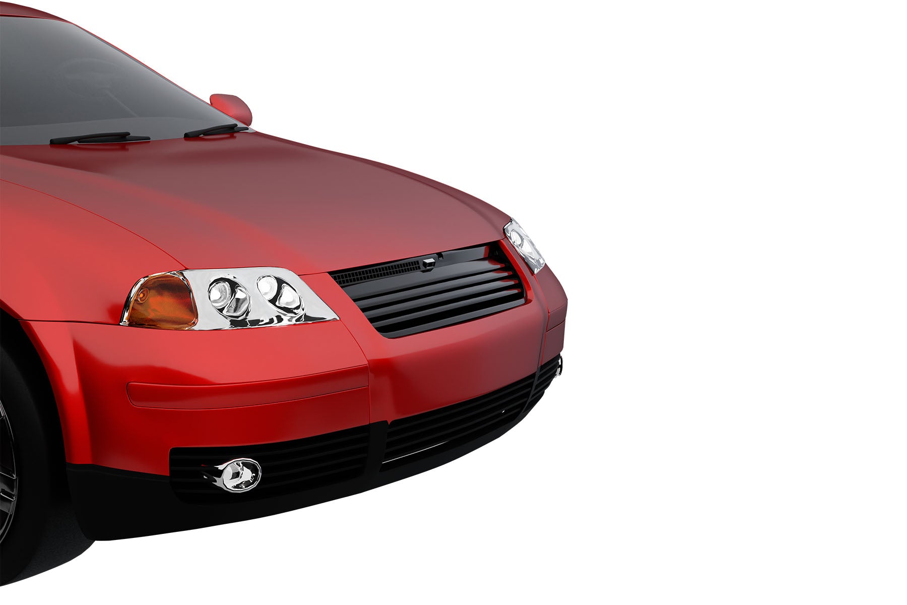 Premium ABS Gloss Black Horizontal Grille for Volkswagen Passat 2001-2005 | Direct Fit & UV-Resistant