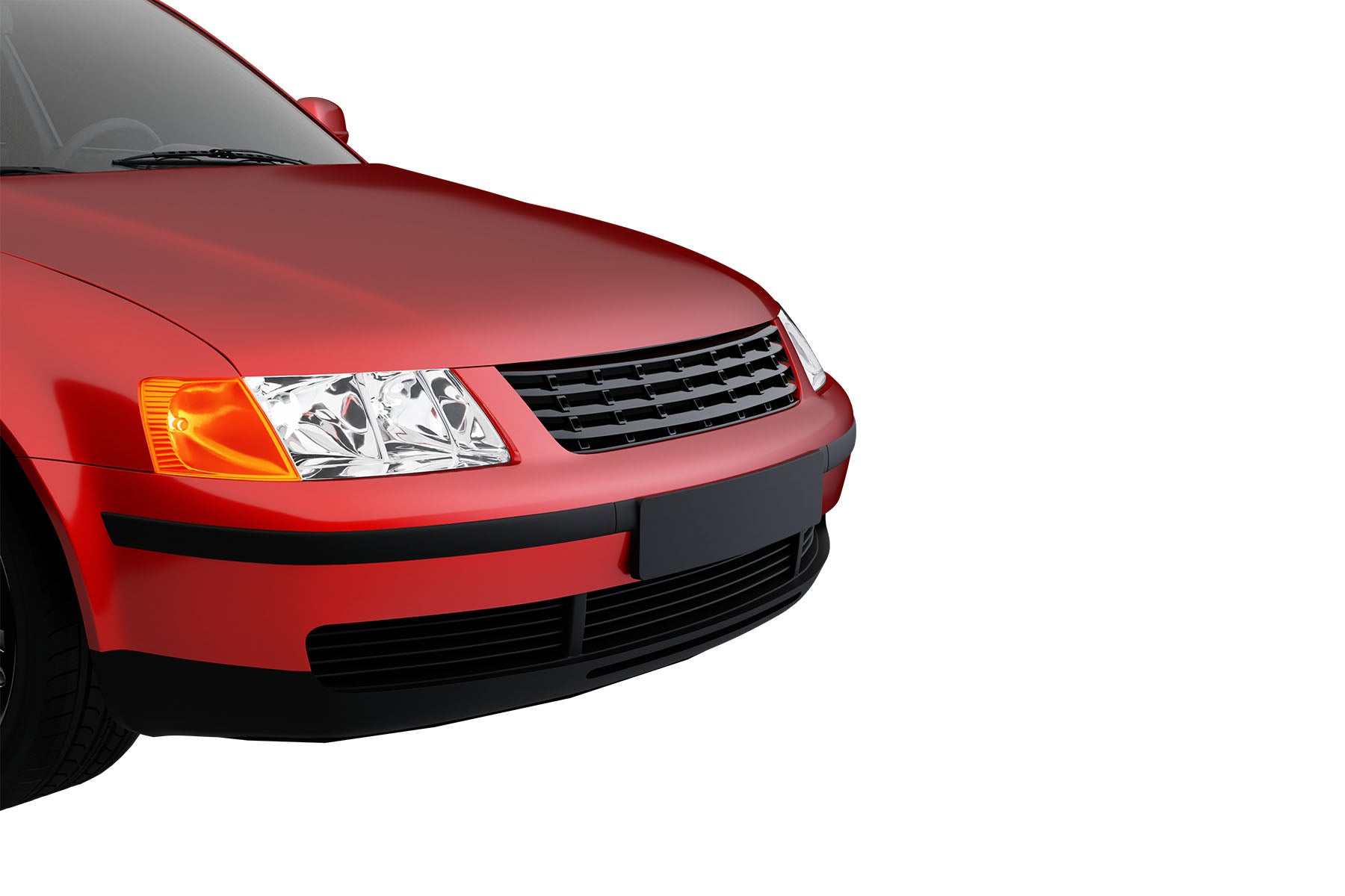 Premium ABS Gloss Black Euro Sport Grille for Volkswagen Passat 1998-2001 | Direct Fit & UV-Resistant