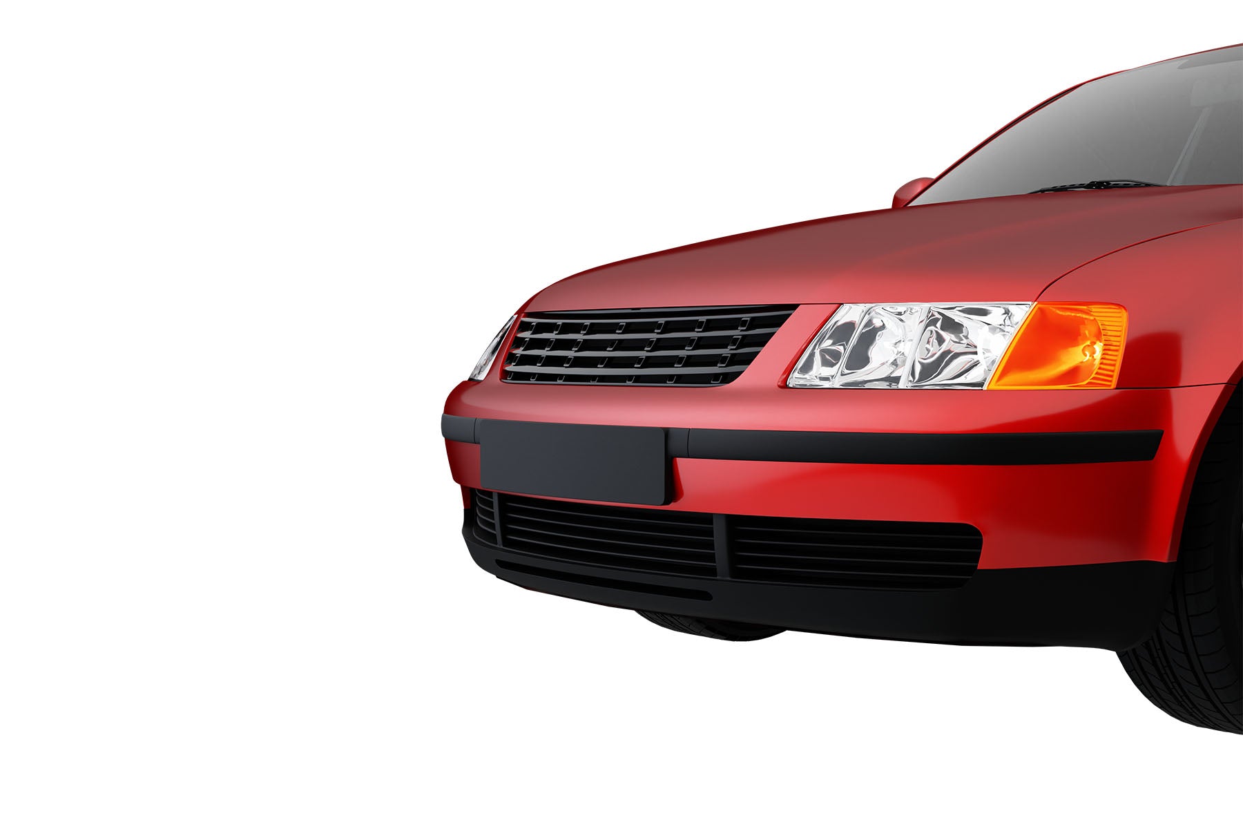 Premium ABS Gloss Black Euro Sport Grille for Volkswagen Passat 1998-2001 | Direct Fit & UV-Resistant