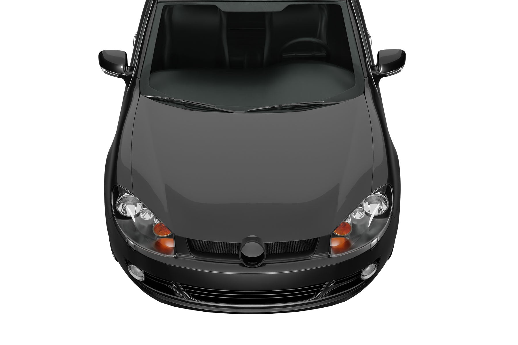 Premium Aluminum Matte Black Sport Mesh Grille for Volkswagen Rabbit 2006-2009 | Direct Fit & UV-Resistant