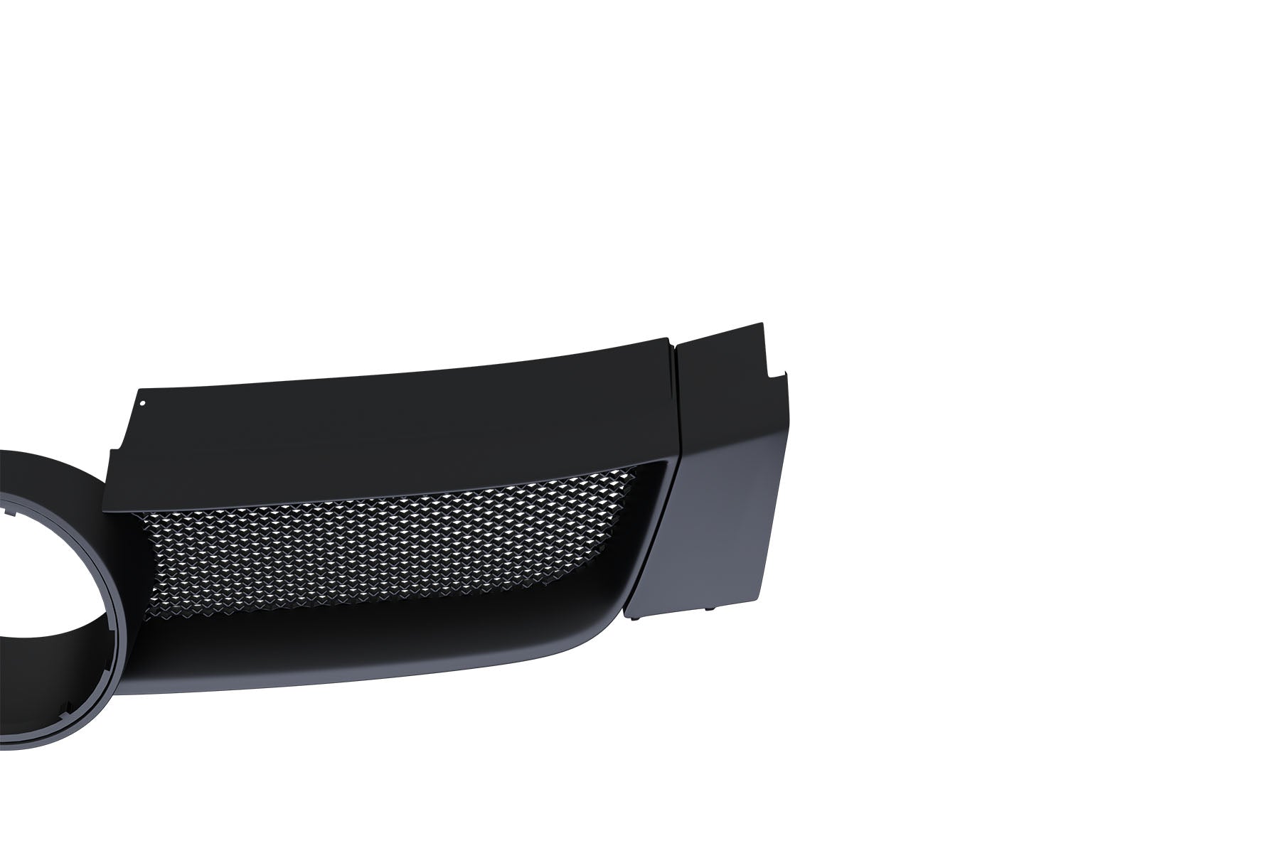 Premium Aluminum Gloss Black Mesh Grille for Volkswagen Rabbit 2006-2009 | Direct Fit & LED-Ready