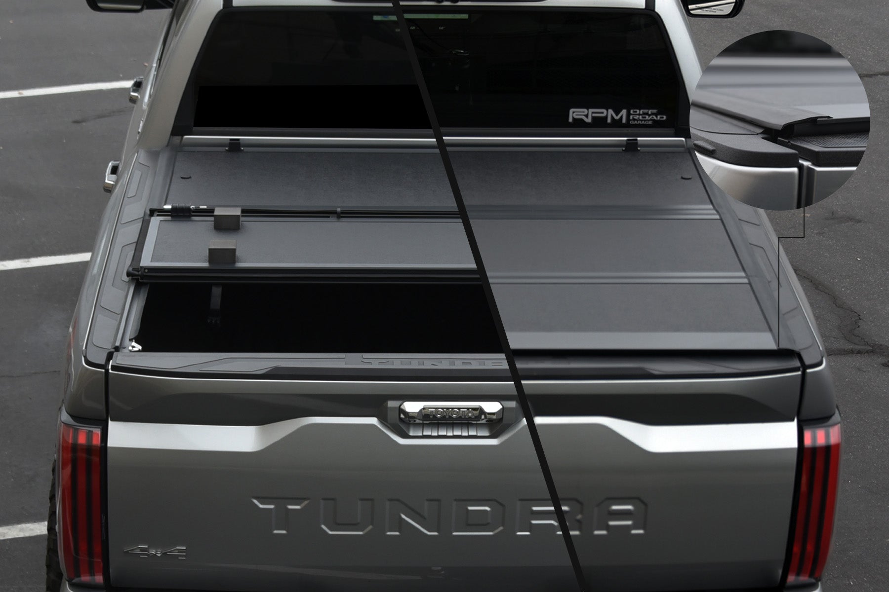 MilesRunner For 88-00 Chevy Chevrolet C10 C/K 6.5' Bed Low Profile Hard Tri Fold Tonneau Cover