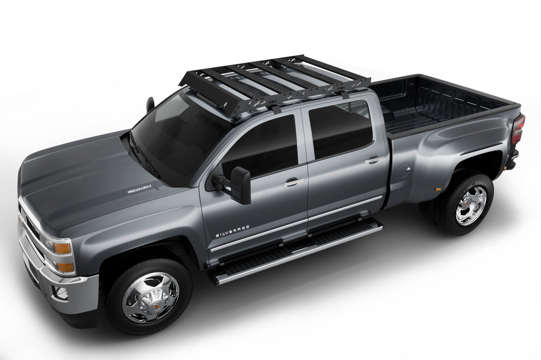 2015-2019 Chevy Silverado 2500HD /3500HD  / GMC Sierra/ Sierra Denali 2500HD/3500HD Crew Cab Low Profit Roof Rack