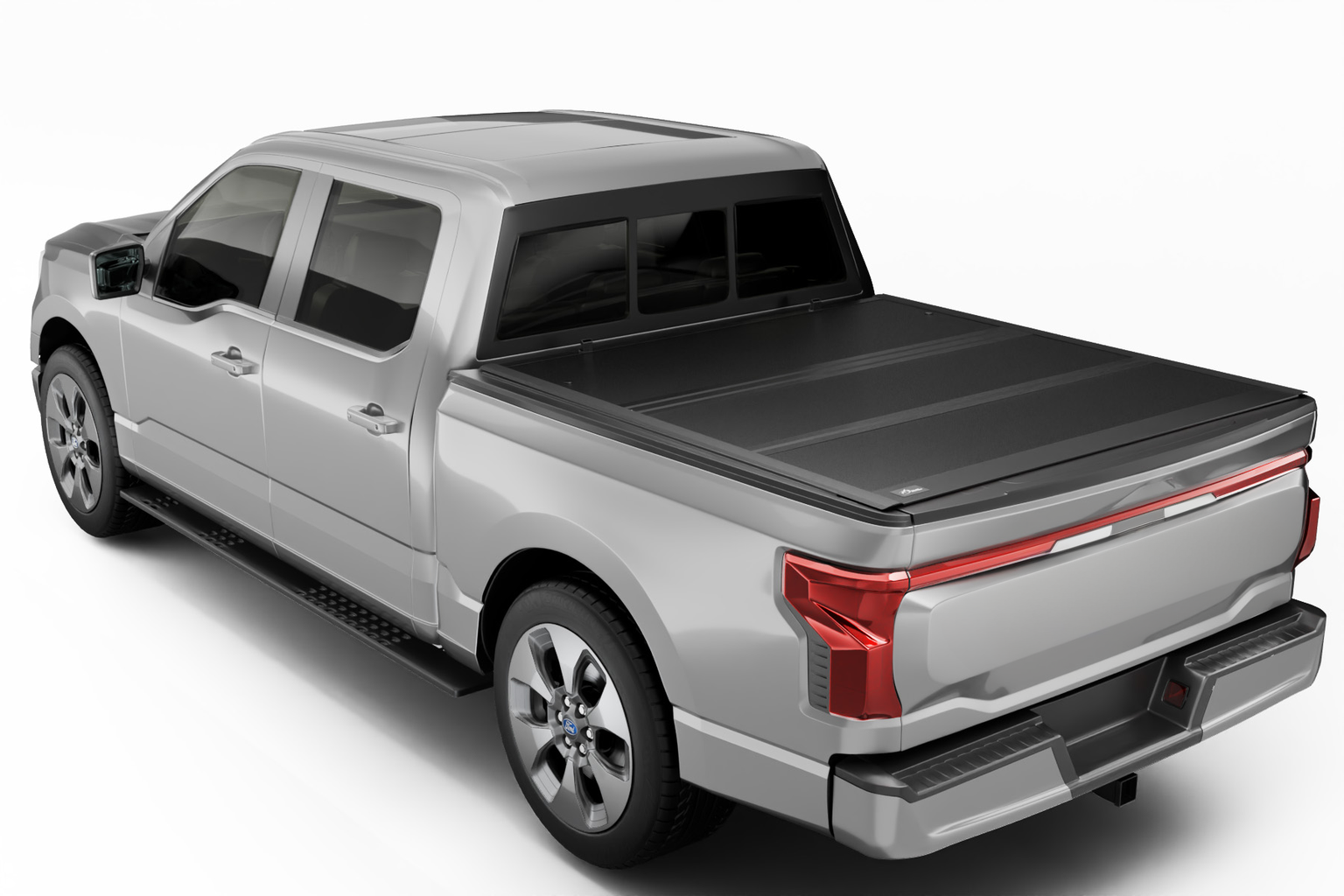 MilesRunner For 2022-2024 F150 Lightning 5.6' Low Profile Hard Tri Fold Tonneau Cover