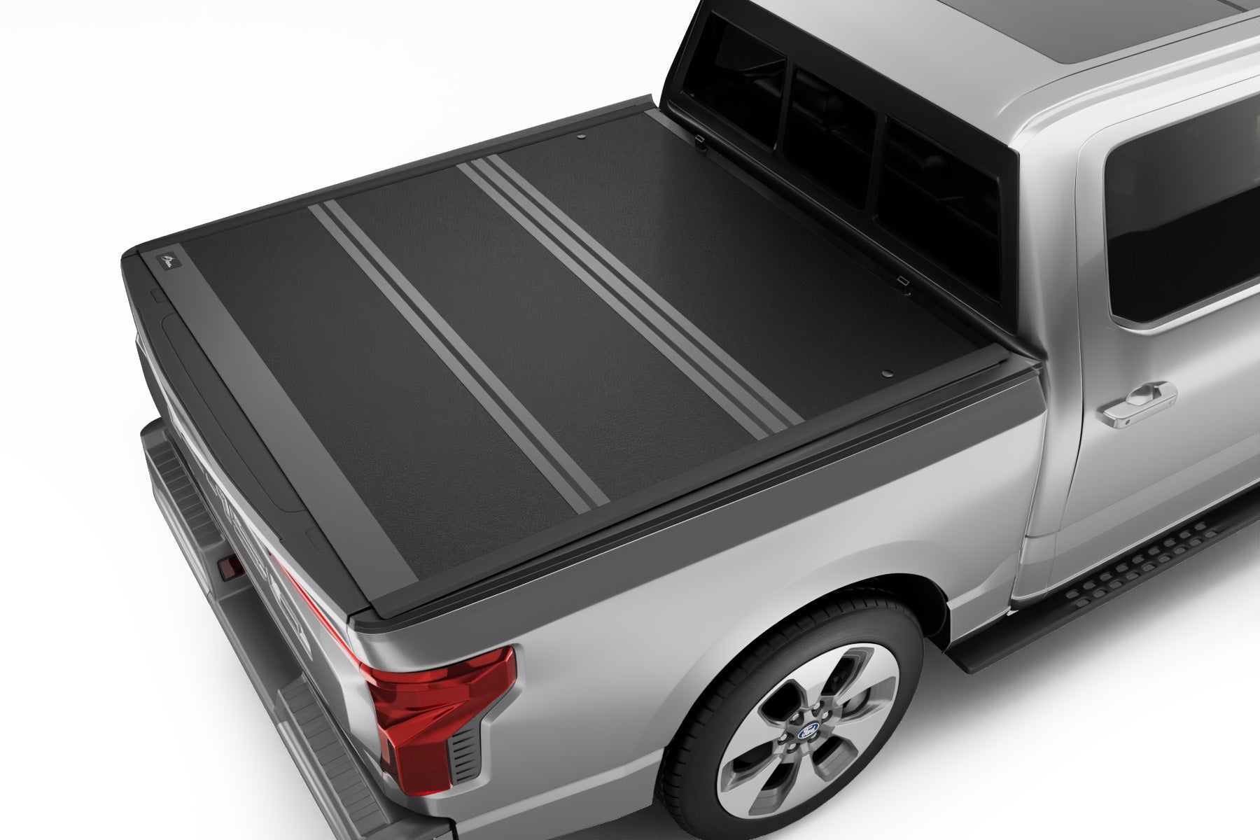MilesRunner For 2022-2024 F150 Lightning 5.6' Low Profile Hard Tri Fold Tonneau Cover