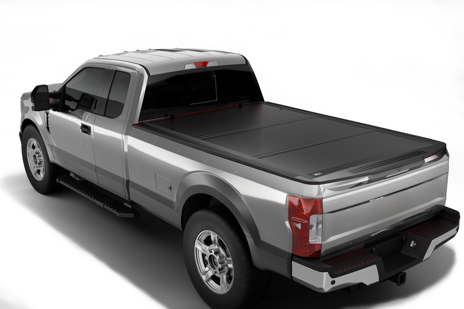 MilesRunner For 1999-2016 F250/F350 6.5' Bed Low Profile Hard Tri Fold Tonneau Cover