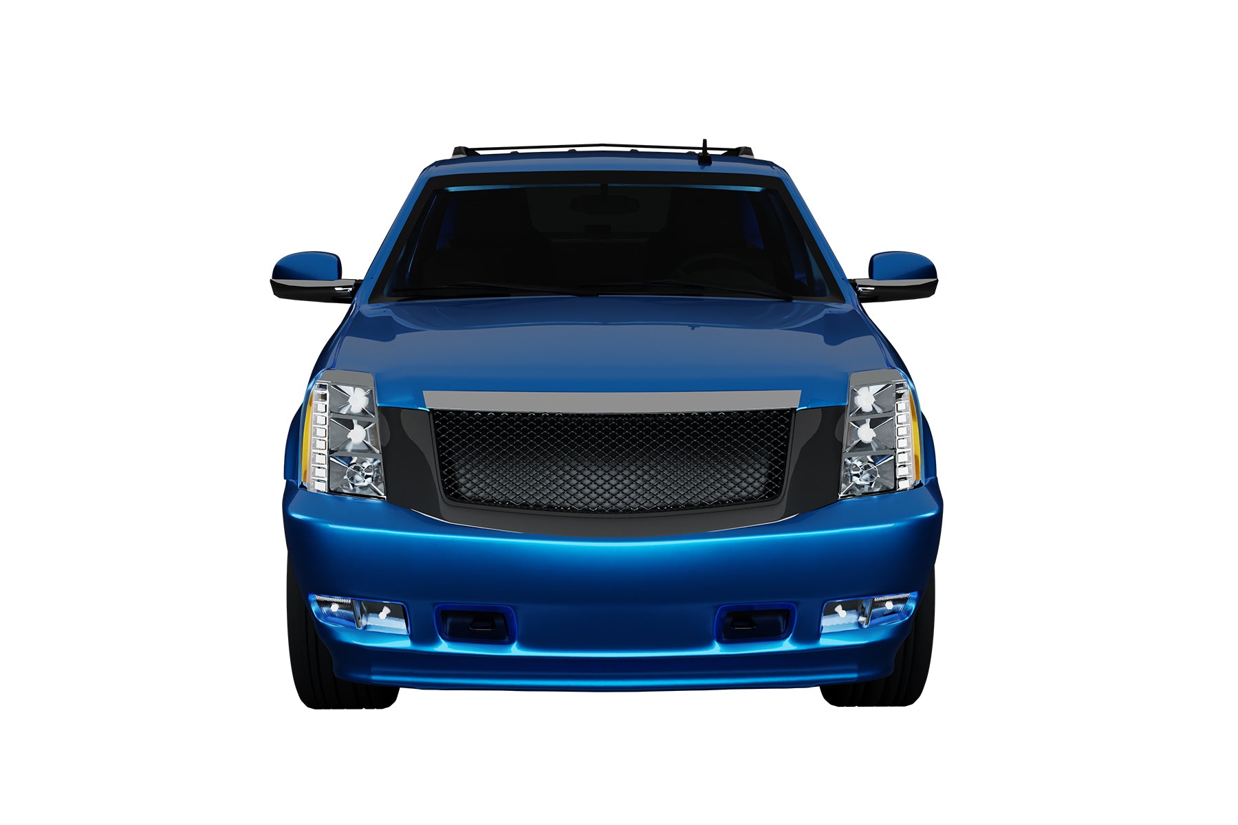 Premium ABS Gloss Black Sport Mesh Grille for Cadillac Escalade 2007-2014 | Direct Fit & UV-Resistant