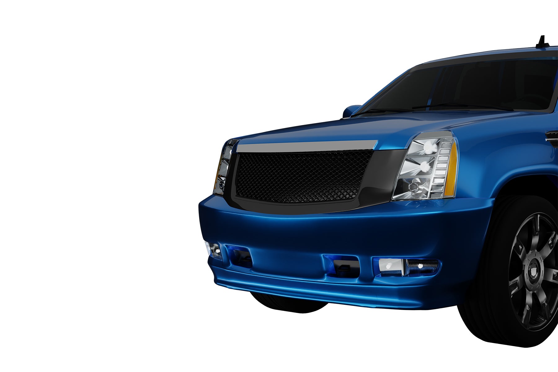 Premium ABS Gloss Black Sport Mesh Grille for Cadillac Escalade 2007-2014 | Direct Fit & UV-Resistant