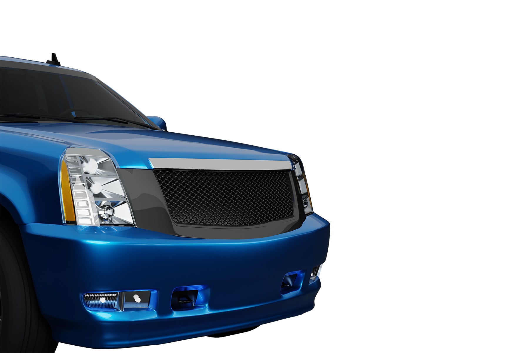 Premium ABS Gloss Black Sport Mesh Grille for Cadillac Escalade 2007-2014 | Direct Fit & UV-Resistant