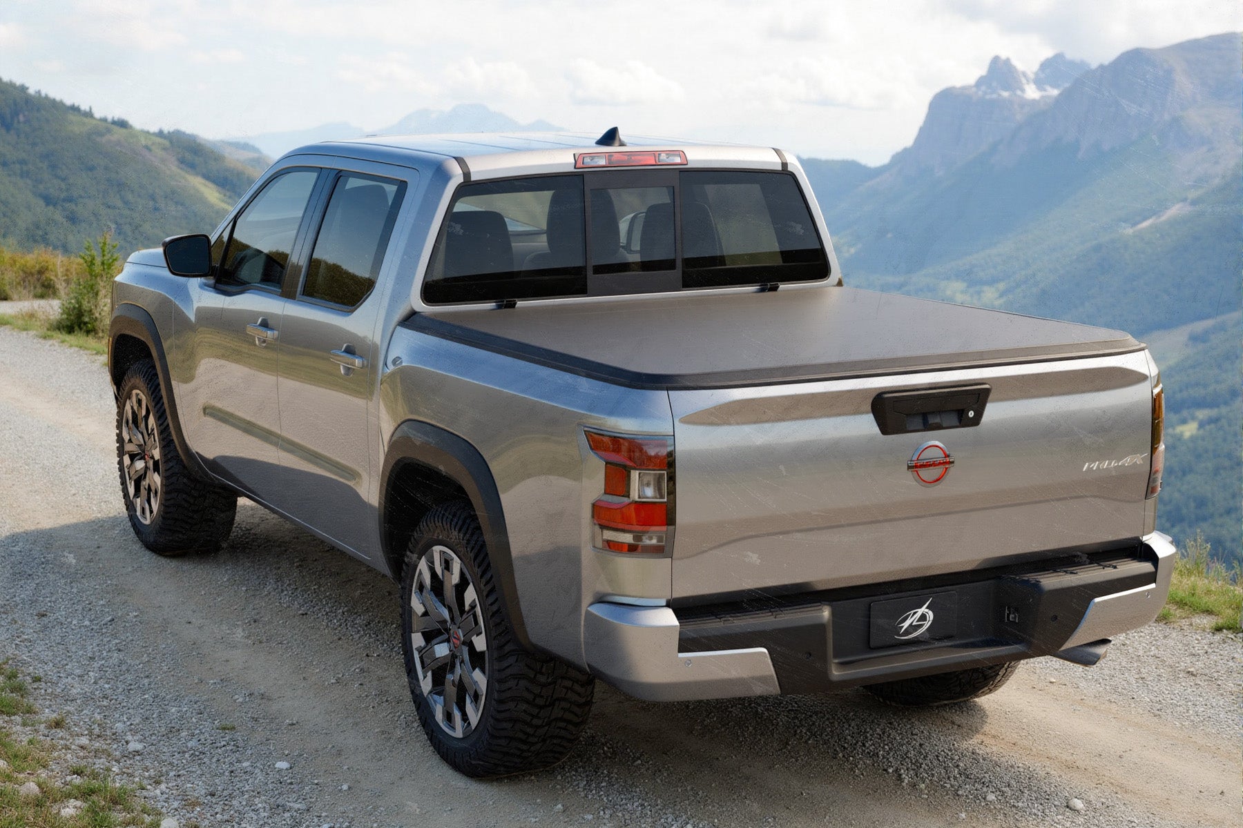 MilesRunner For 2016-2024 Titan 5.5 Ft 66" Bed LW Hard Quad Fold Tonneau Cover