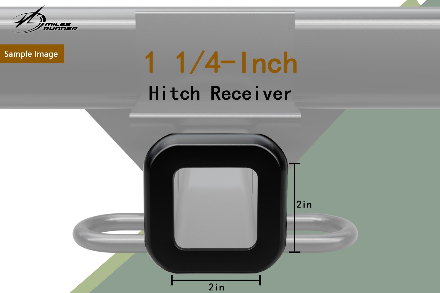 MilesRunner For 05-25 Frontier/09-12 Equator Class 3 Trailer Hitch Receiver 2" - Black